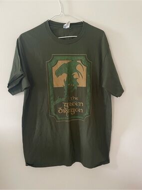Lord of the Rings Green Dragon Graphic Tee - Olive Green Men’s / unisex Shirt